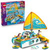 LEGO Friends Travel Boat Adventure Pretend Play Building Toy - Toy Boat Playset with Playful Dolphin Figurines and 4 Minidolls - Birthday Gift Idea