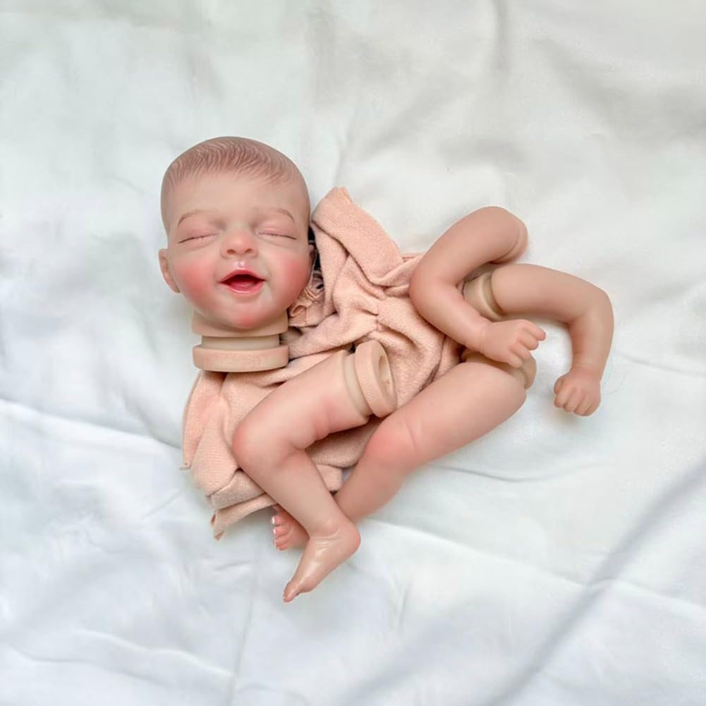 LSOAARRT Reborn Kit 11inch Already Painted Doll Kit with Painted Hair Cloth Body Hand-Details Painting with Visible Venis