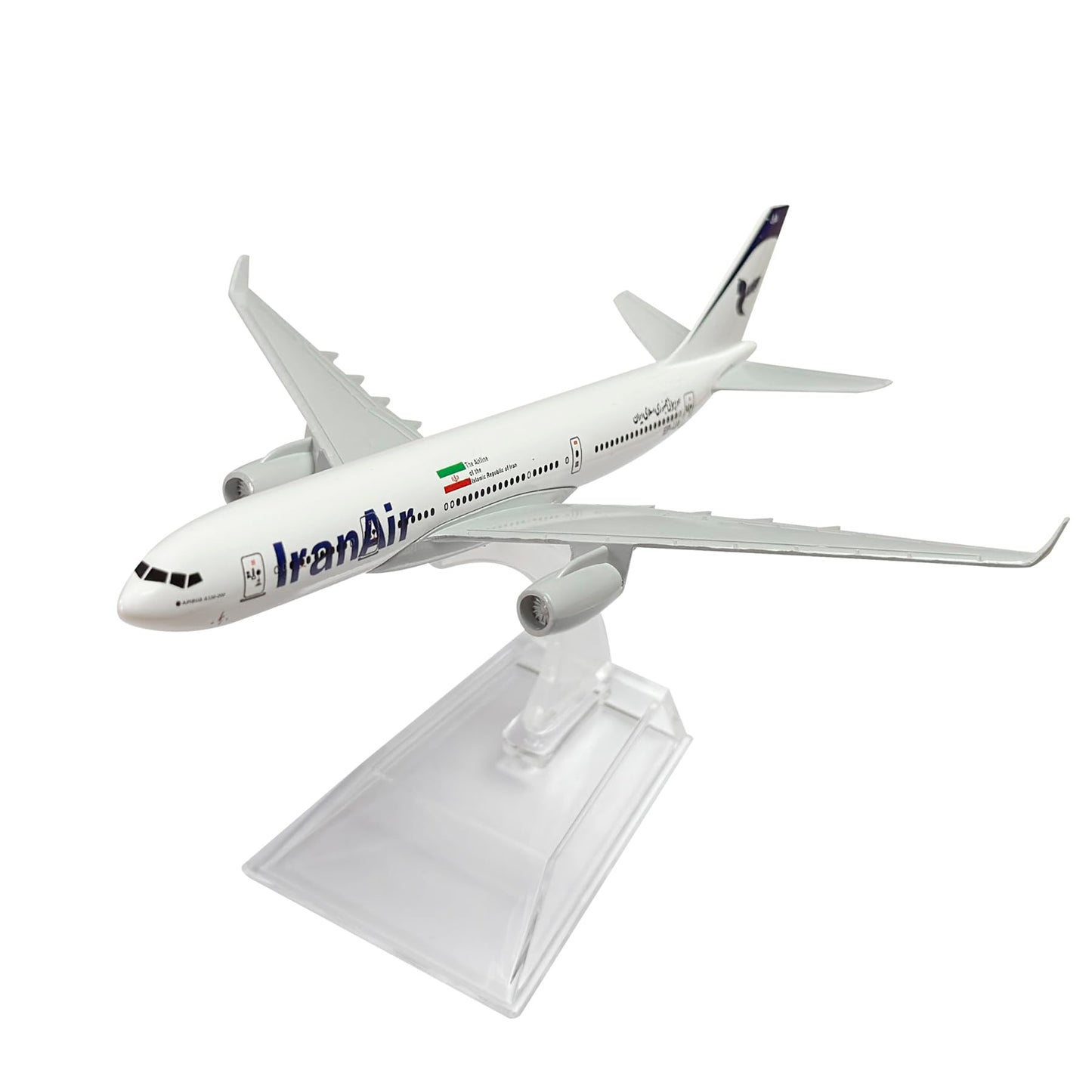 Bswath Model Airplane 1:400 Scale Model Iran Airbus 330 Model Plane Metal Plane Model Die-cast Alloy Airplanes for Gift and Collection
