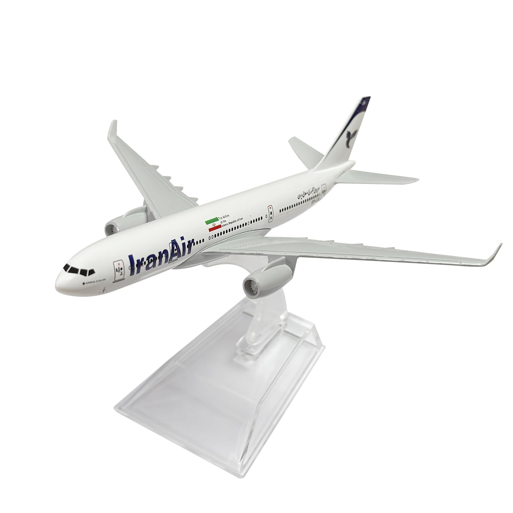 Bswath Model Airplane 1:400 Scale Model Iran Airbus 330 Model Plane Metal Plane Model Die-cast Alloy Airplanes for Gift and Collection