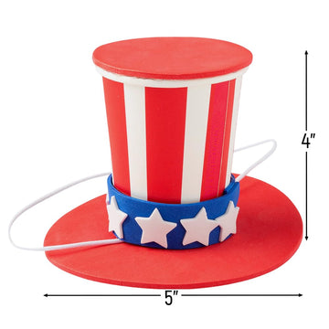 Fun Express Uncle Sam Hat Craft Kit, Makes 6