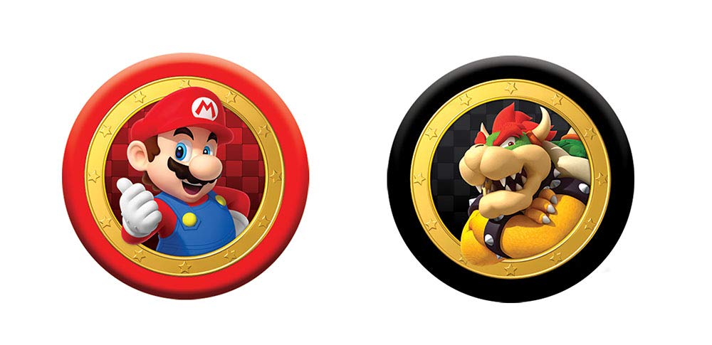 USAOPOLY Super Mario Checkers & Tic-Tac-Toe Collector's Game Set for 2 players | Featuring Mario & Bowser | Collectible Checkers and TicTacToe Perfect
