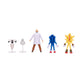 Sonic 3 Movie Action Figures 2.5-Inch Movie Collector Toy Figure Multi-Pack, Wave #3 Includes Sonic, Gerald Robotnik, Super S, Buzzbomber & Burrito