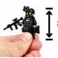 Battle Brick 1.6 Inches Tall Collectible Police SWAT Tactical Assault Officer Custom Minifigure | Accessories Made in the USA | Genuine Military