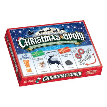 Late for the Sky Christmas-Opoly Board Game - Family Holiday Party Game for 2-6 Players, Ages 8+, Festive Collect-and-Trade Play, Classic or 60-Minute