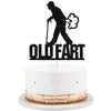 Black flash Old Fart Birthday Cake Topper Humorous old man and old woman Happy birthday cake Topper Funny happy birthday cake decoration is suitable