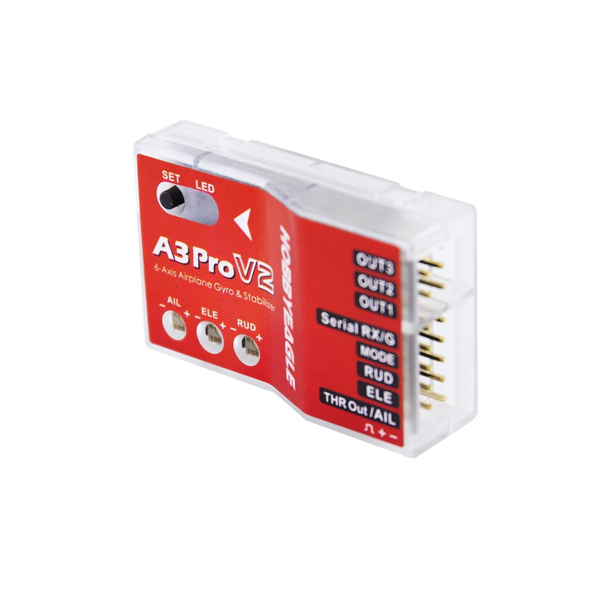 SoloGood HOBBYEAGLE A3 Pro V2 6-Axis RC Plane Flight stabilizer Controller Gyroscope Balancing Apparatus Airplane Gyro Stabilizer for Fixed Wing RC