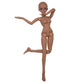 Proudoll 1/3 BJD Doll Tan Skin Customized Black Doll Body 60cm 24Inches Ball Jointed SD Dolls Joints Move PVC DIY Gift (Aimee)