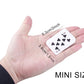 GNYOHUA 5 Decks Mini Playing Cards Party Favor, Miniature Poker Cards Traveling Decks Cards Festival Party Game Supply for Kids and Adults, 2 X 1.5
