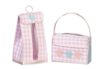 Dollhouse Miniature 1:12 Scale Pink Diaper Box Stacker Set #Sh0025