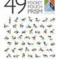 6 Piece Tegu Pocket Pouch Prism Magnetic Wooden Block Set, Blues