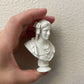 Miniature Classical Bust Sculpture, White Decorative Statue, 3 inch, Greek Style