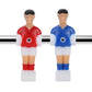 Fafeims Foosball Player Replacement Parts, 4 Pieces Plastic Soccer Men in Red and Blue, 4.13 x 1.44 x 0.16 inches, for Tournament Table Games
