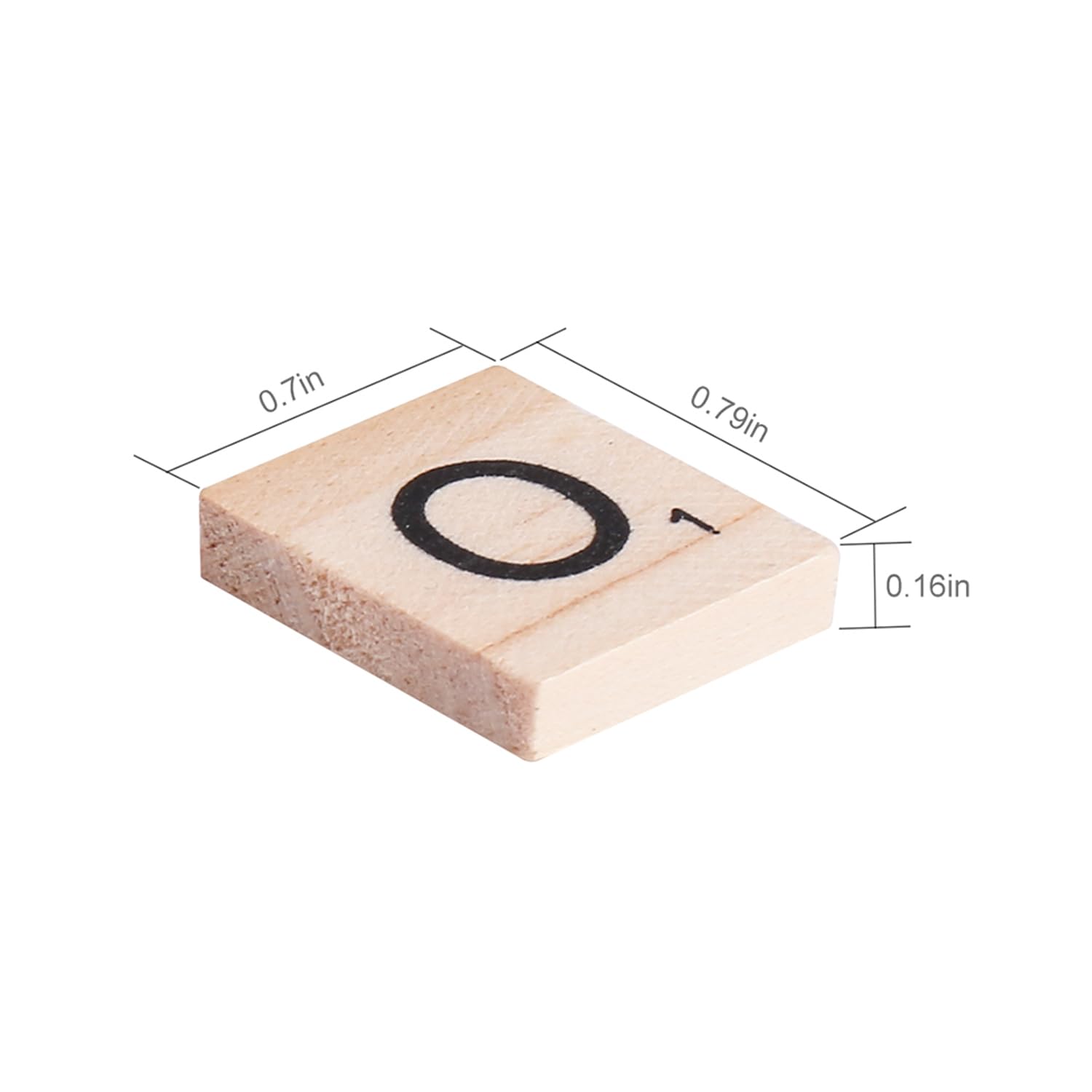 DSYJ 100 Pcs Wood Scrabble Tiles Scrabble Letters 1 Complete Sets of Wood Tiles - Clever and Delights Perfect for Crafts, Letter Tiles, Spelling