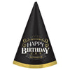 Luxurious Better with Age Birthday Cone Hat - 7.5" (1 Pc.) - Premium Quality Paper - Perfect Party Accessory