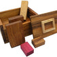 Red Wood Block Packing Problem - Brain Teaser Wooden Puzzle