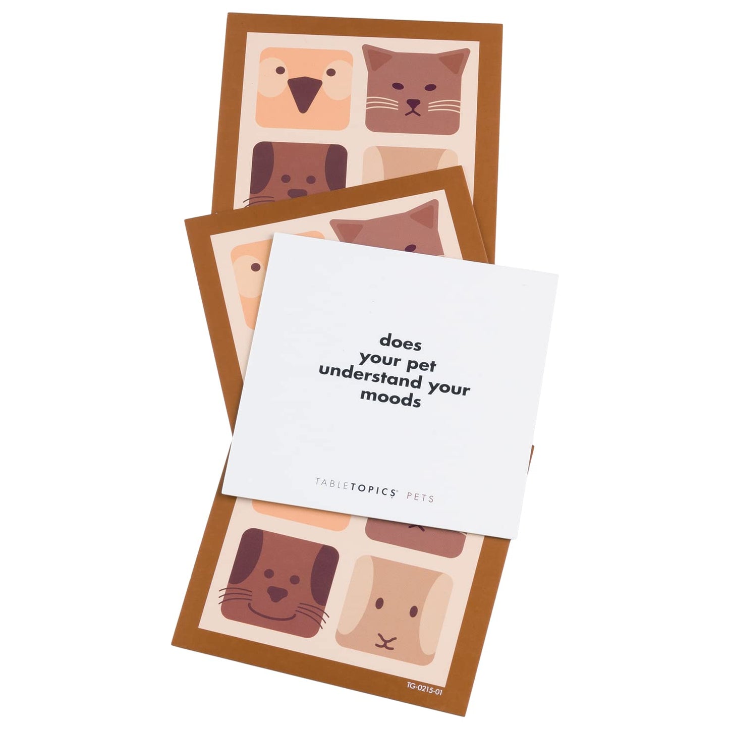 TableTopics Pets to Go Question Card Game - 40 Conversation Starter Cards to Talk About Your Pets, Fun Game for Family and Friends, Great for Road