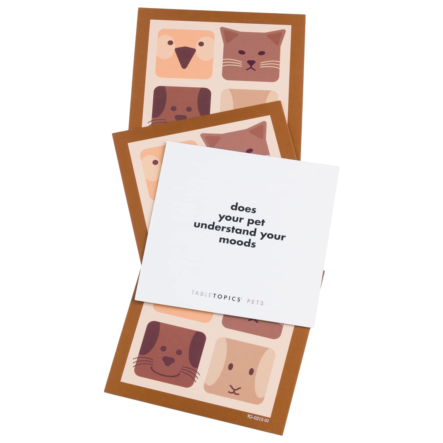 TableTopics Pets to Go Question Card Game - 40 Conversation Starter Cards to Talk About Your Pets, Fun Game for Family and Friends, Great for Road