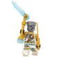 LEGO Ninjago Crystalized: Golden Zane Minfigure with Ice Weapon