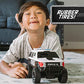 Sunny Days Entertainment Maxx Action 12’’ Large Police Car Toy - Siren Sounds and Bright Lights | Motorized Drive and Soft Grip Tires | Rescue SUV