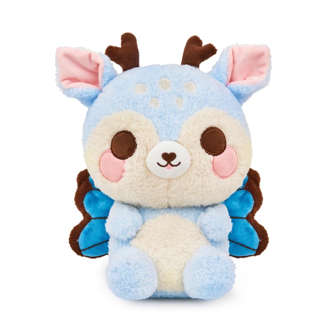 Plush Deer- Dottie the Dainty Deer-Fly by PlushGoals | Blue Fawn with Butterfly Wings | Spring, Easter, Fairycore Gift for Kids, Women & Toy