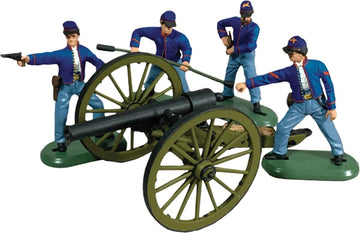 W. Britain American Civil War 52109 Union 10 Pound Parrot Cannon with 4 Man Crew 1:32 Scale Plastic