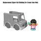 Mattel Replacement Part for Little People Share A Treat Ice Cream Truck - GGT35 ~ Replacement Figure ~ Girl Holding Ice Cream Cone