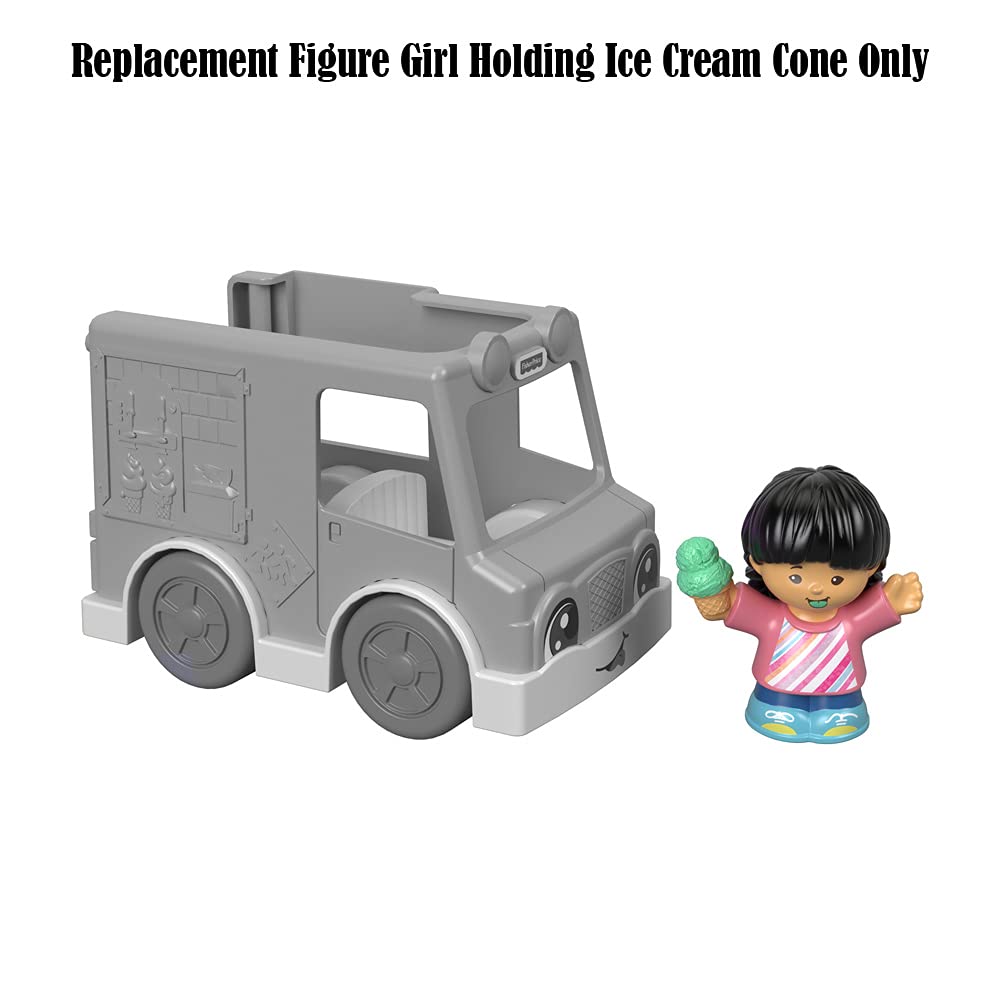 Mattel Replacement Part for Little People Share A Treat Ice Cream Truck - GGT35 ~ Replacement Figure ~ Girl Holding Ice Cream Cone