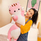 OPHRBU Long Plush cat Pillow, Soft and Cosy, Suitable for Birthday, Party, 1 Piece (27.5Inch, Pink)