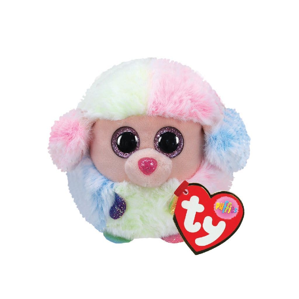 TY UK Ltd 2005127 Rainbow Poodle Puffies Plush Animal, Multicolor, 7cm