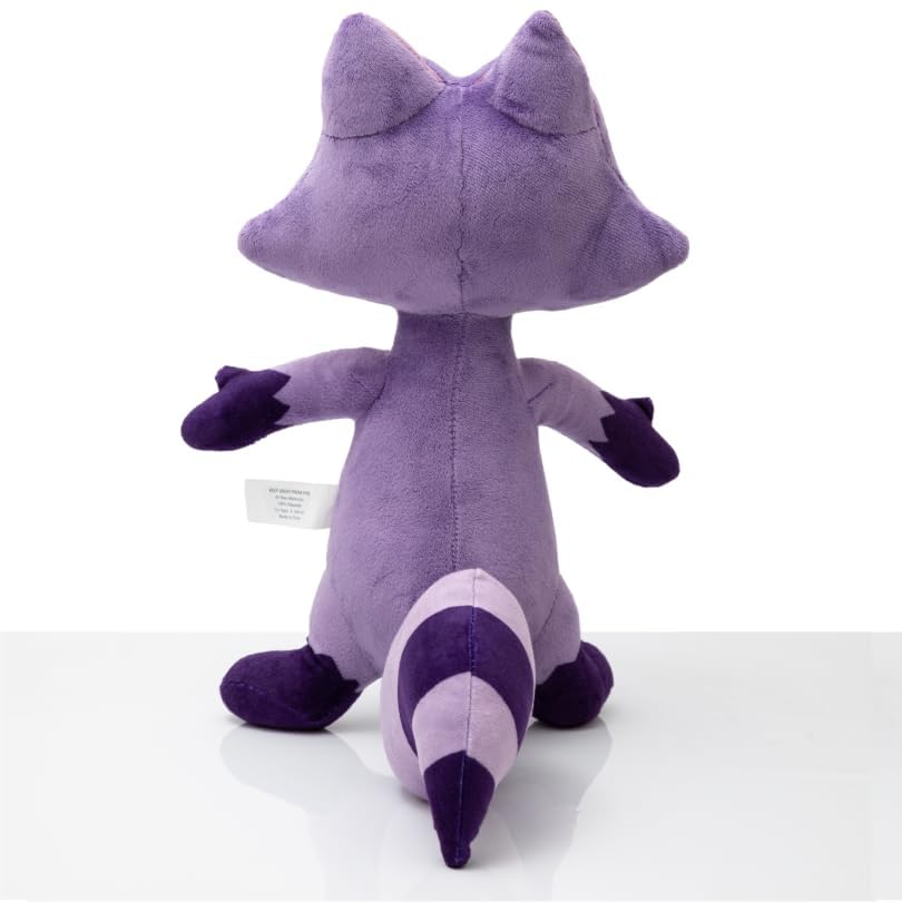 ANGEL STUDIOS | Tuttle Twins Derek Plushie | Soft Stuffed Plush Toy | Bright Purple Raccoon | 13” Stuffed Character