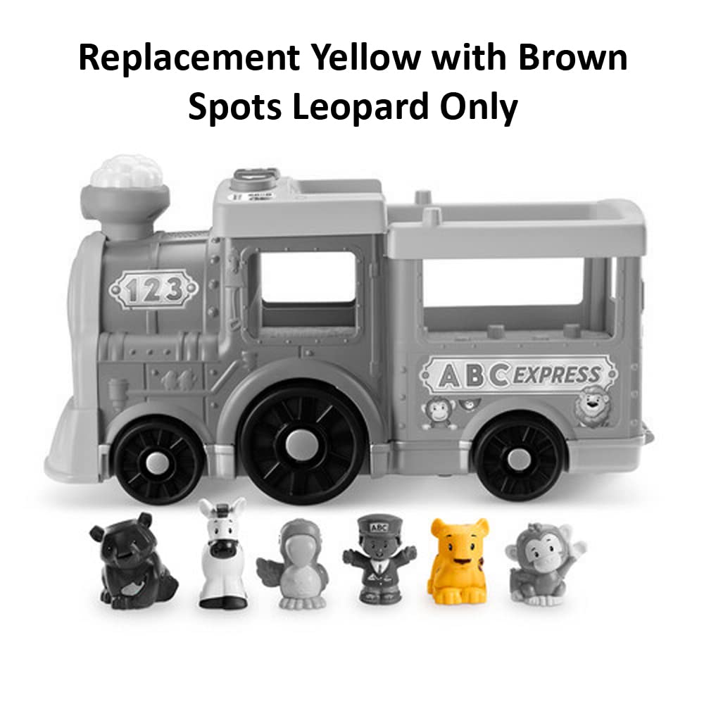 Replacement Part for Fisher-Price Little People Big ABC Animal Train Playset - HCL79 ~ Replacement Yellow with Brown Spots Leopard