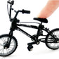 2Pcs Black 1/18 Diecast Bike Action Figure Toy,Mini Finger Mountain Bike Bicycle Art Crafts Desktop Decor Finger Bikes