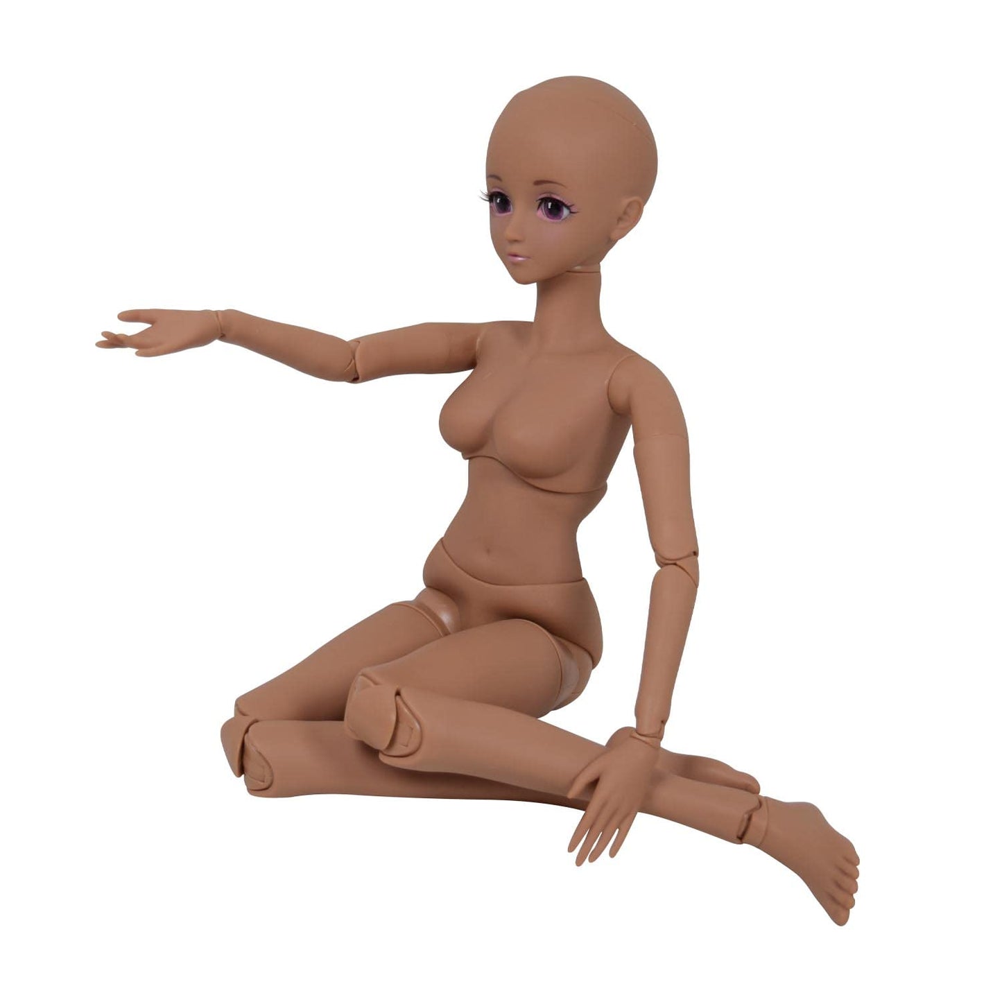 Proudoll 1/3 BJD Doll Tan Skin Customized Black Doll Body 60cm 24Inches Ball Jointed SD Dolls Joints Move PVC DIY Gift (Aimee)