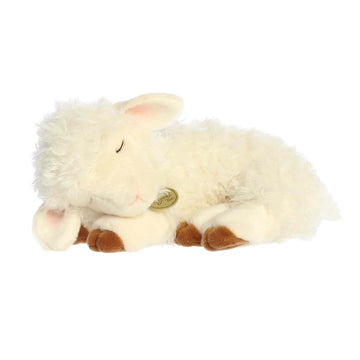 Aurora Realistic Miyoni Sleepy Lamb Stuffed Animal - Lifelike Details Make a Cherished Companion - Perfect for Decorating Bedrooms or Classrooms