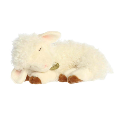 Aurora Realistic Miyoni Sleepy Lamb Stuffed Animal - Lifelike Details Make a Cherished Companion - Perfect for Decorating Bedrooms or Classrooms