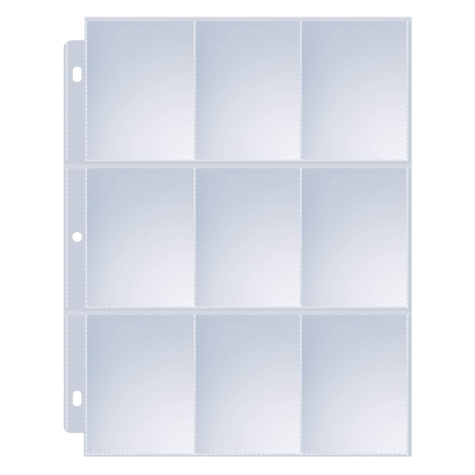Sooez 9 Pocket Page Protectors, Trading Card Sleeves for Binder, 36 Pack