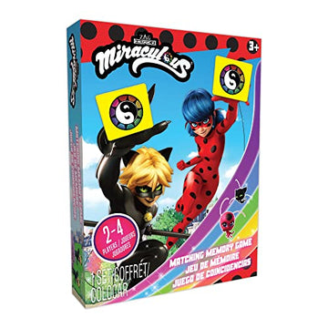 TCG Toys Miraculous Ladybug - Memory Matching Card Game - Featuring 72 Full Color Pieces - Promote and Improve Memory & Sensory Development Skills