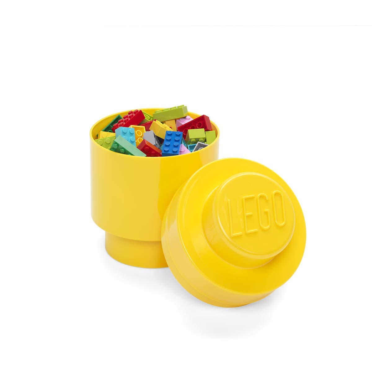 Lego Round Storage Box 1, Yellow