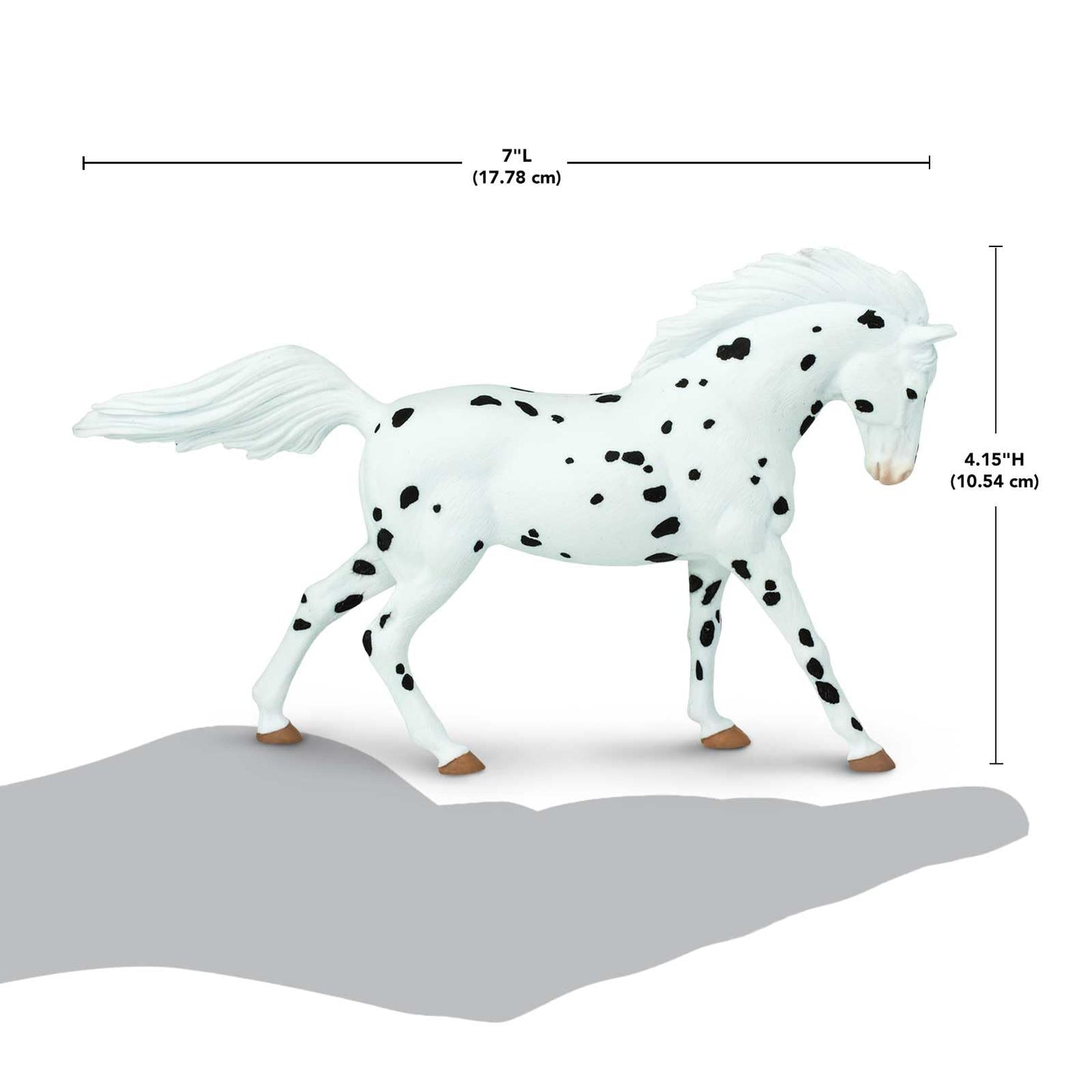 Safari Ltd. European Knabstrupper Horse Figurine - Realistic 7" Figure - Educational Toy for Boys, Girls, and Kids Ages 3+