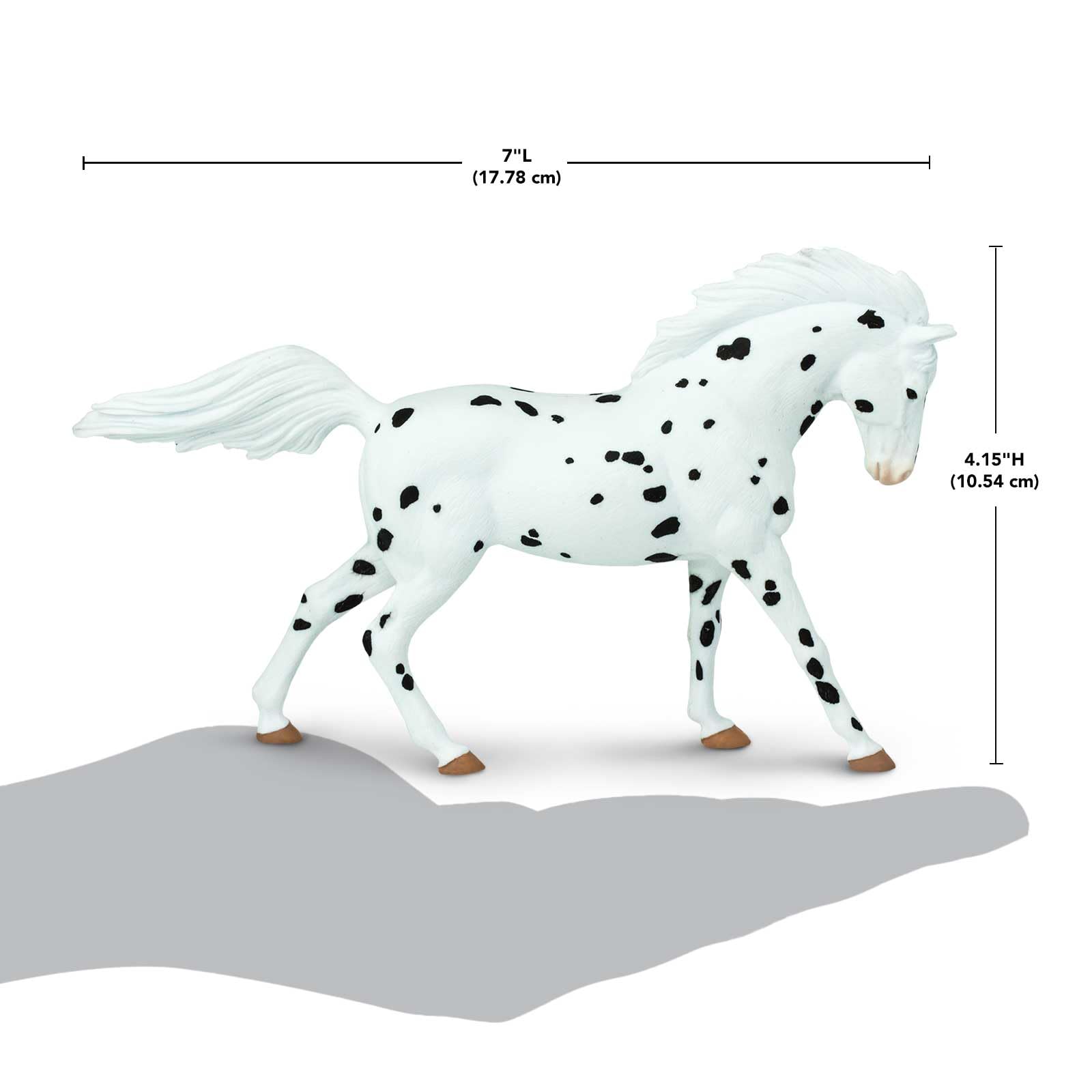 Safari Ltd. European Knabstrupper Horse Figurine - Realistic 7" Figure - Educational Toy for Boys, Girls, and Kids Ages 3+