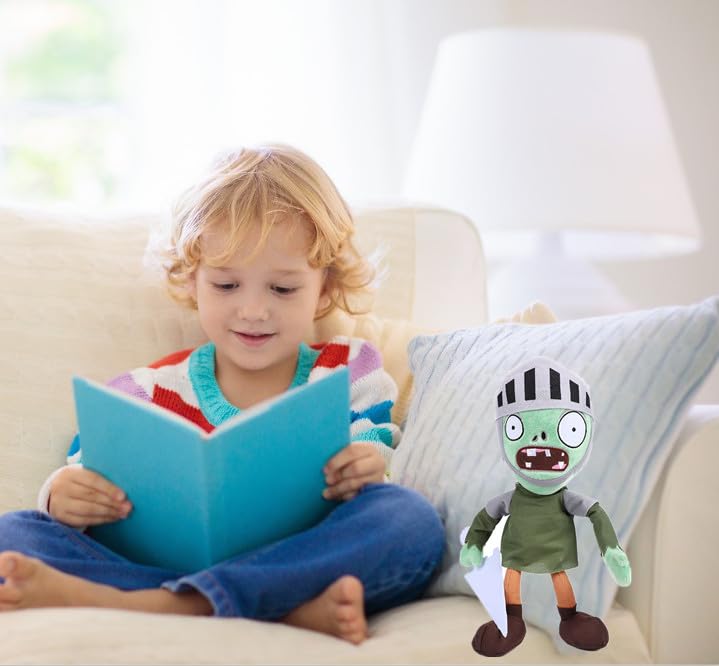 BASHERISE 3 PCS PVZ Plant and Zombies Plush Toy Stuffed Soft Doll, 2023 Upgraded Skating Zombies Soldiers Zombies New Pirate Zombie Plush Figure Toy