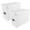 Max Protection CGC Graded Comic Book Storage Boxes - Heavy-Duty Case for 35-40 Graded Comics with 200 lb Test Strength - Made in USA White Cardboard