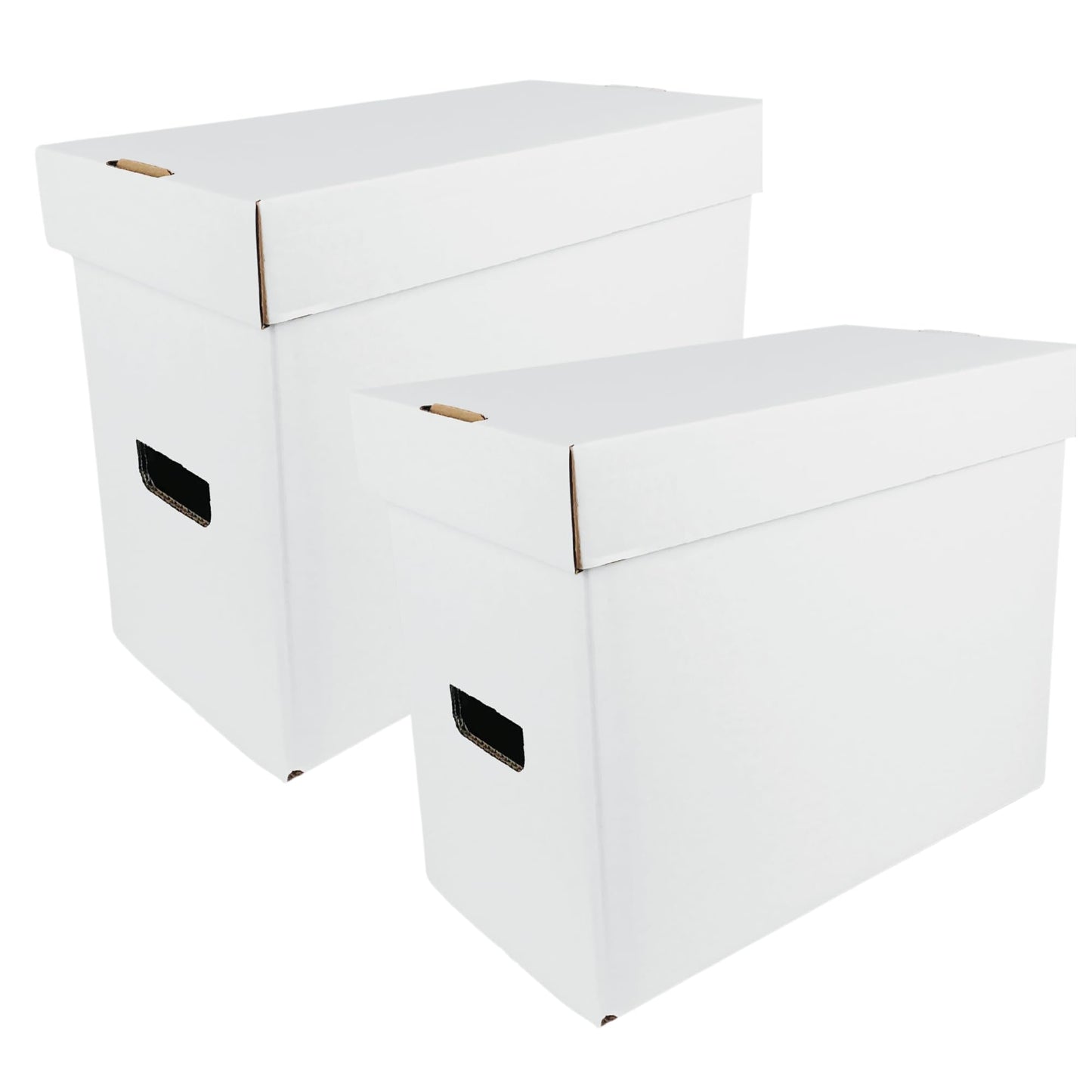 Max Protection CGC Graded Comic Book Storage Boxes - Heavy-Duty Case for 35-40 Graded Comics with 200 lb Test Strength - Made in USA White Cardboard