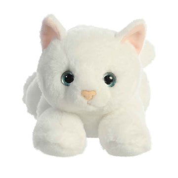 Aurora® Adorable Flopsie™ Precious White Kitty™ Stuffed Animal - Used to Create Imaginative Play Adventures - Perfect for Birthdays, Kids and Adults