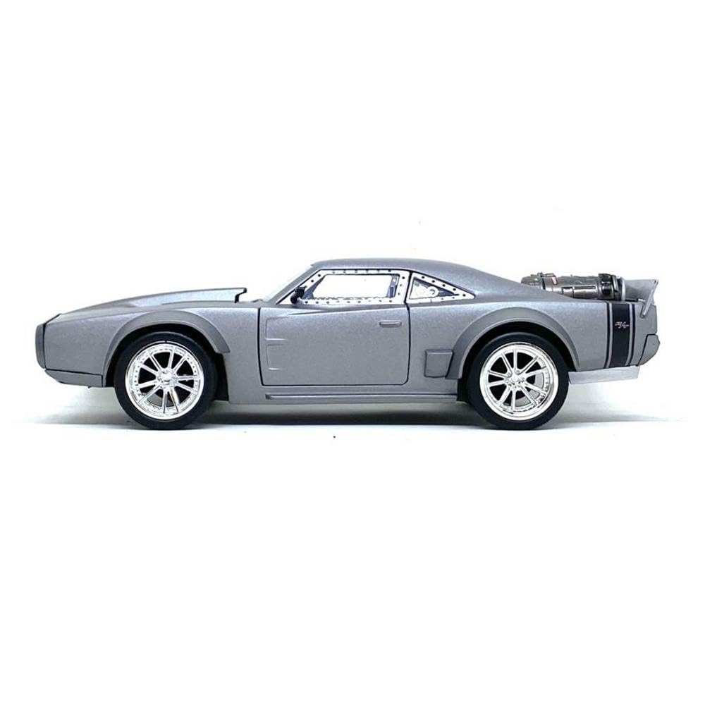 Jada Toys Fast & Furious 1:24 Dom's Ice Charger Die-cast Car, Toys for Kids and Adults, Silver (98291)