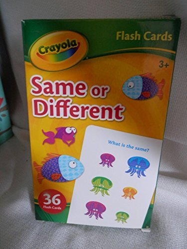 Crayola Same or Different Flash Cards, Set of 36 Flash Cards by Crayola