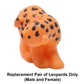 Little People Replacement Parts for Fisher-Price Noah's Ark, Zoo or Safari Playset V8254 - Replacement Pair of Orange and Black Leopards