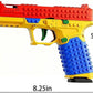 CBLITTLE Automatic Shell Ejecting Toy Gun-Tactical DIY Building Block Handle Set-Multiplayer Strategy Collaboration Toy for Outdoor Team