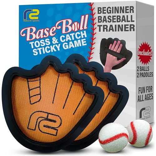 Baseball Toss and Catch Game - Outdoor Games & Yard Toys for Boys or Girls - 2 3 4 5 Year Old Boy Birthday Gifts - Toddler Boy Toys & Summer Outdoor